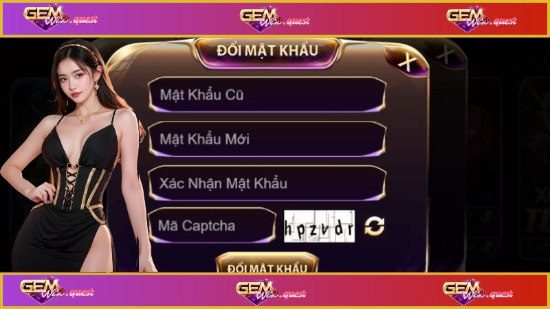 Cách đổi mật khẩu tại Gemwin